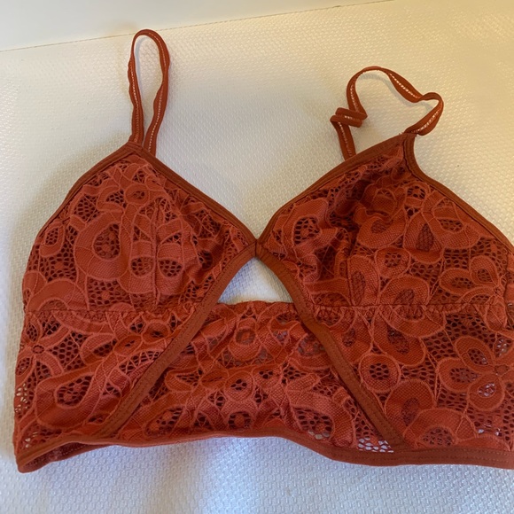 Gilly Hicks Lace Longline Lace Low Back Bra Backless Bralette Women’s Small - Picture 3 of 7